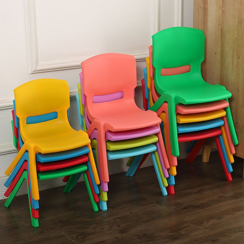 Picture of Thickened bench children's chair kindergarten backrest chair baby dining chair plastic small chair home small stool