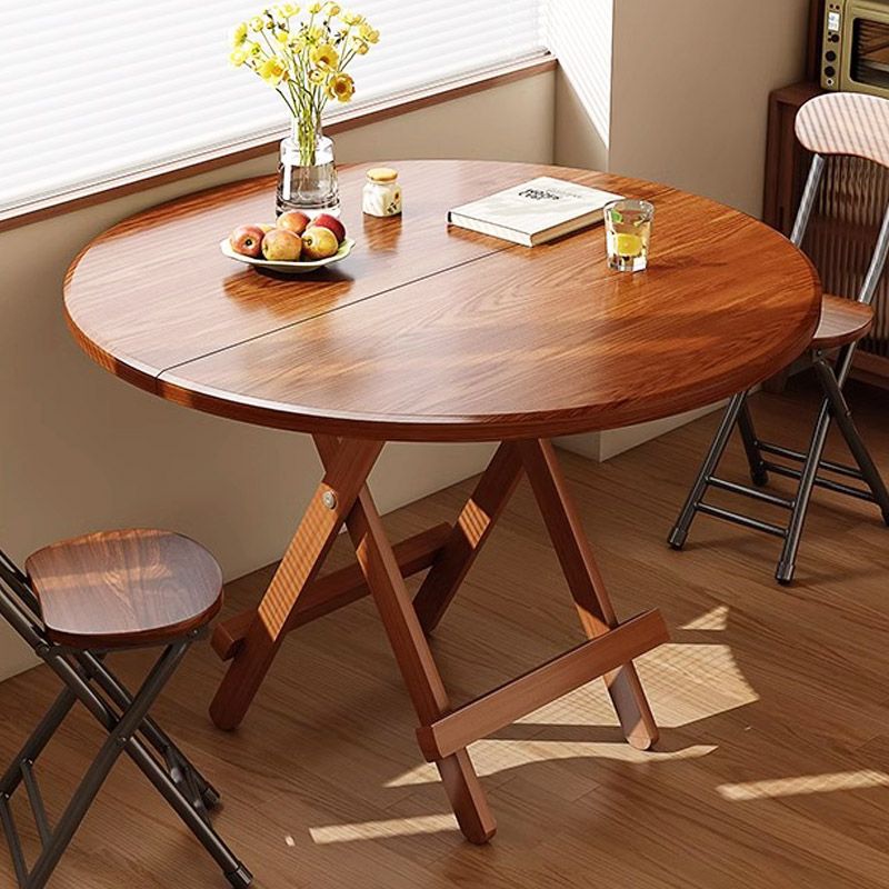 Multi-functional Simple Small Round Table Rental Room Dining Table and Chair Folding Table Household Dining Table Outdoor Portable Stall Table