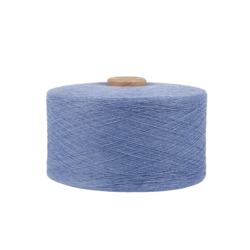 Picture of Manufacturer Processing and Production of 5-10 Light Blue Yarn Polyester Cotton Yarn Weaving Airflow Spun Yarn Spun Yarn Semi-Combed Yarn