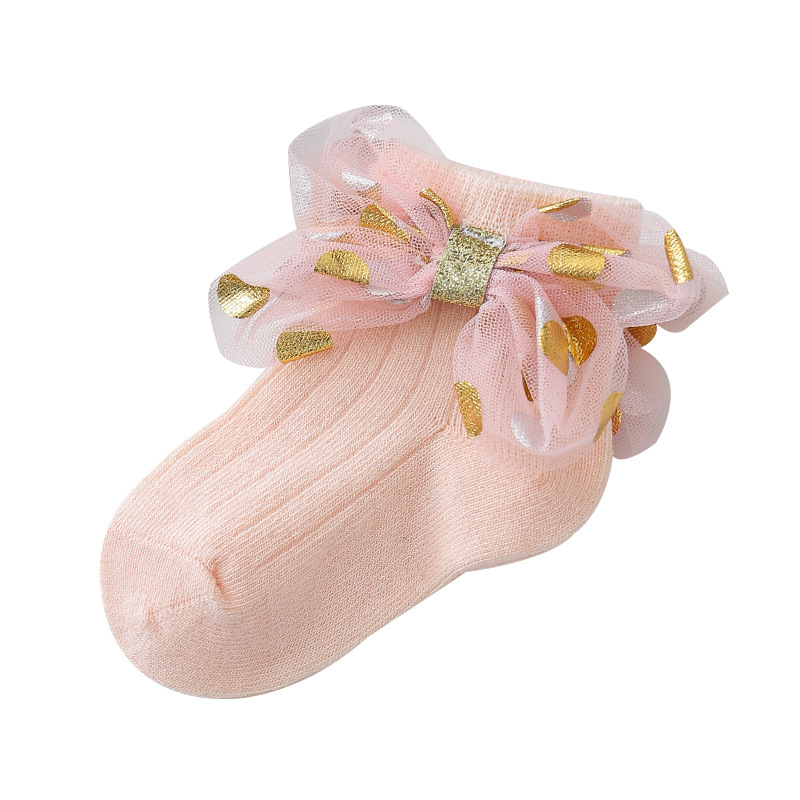 Picture of 23 new baby girl socks Western style girls lace socks lace baby Princess socks bow children dance socks