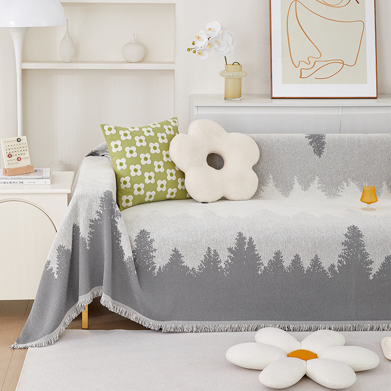 Picture of Advanced Sense Sofa Towel Sofa Cover Cloth Towel Four Seasons Universal Anti-cat Grab Gradient Sofa Cover Sofa Cushion Cover Blanket