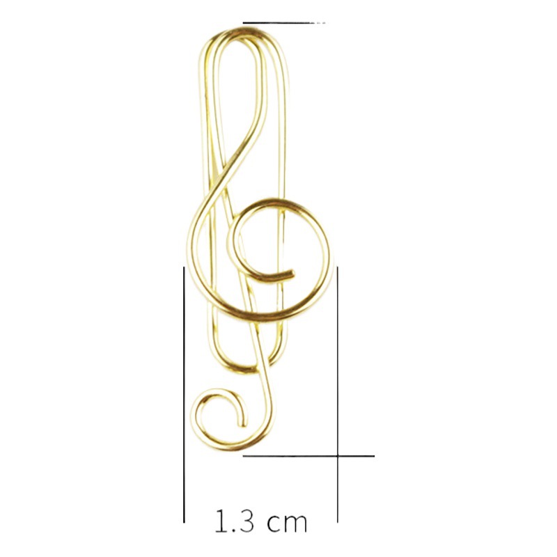 Manufacturer's Ready-Made Electroplated Colorfulful Note-Shaped Paper Clips, Creative Metal Special-Shaped Paper Clips, 10,000-Word Clips in Boxes