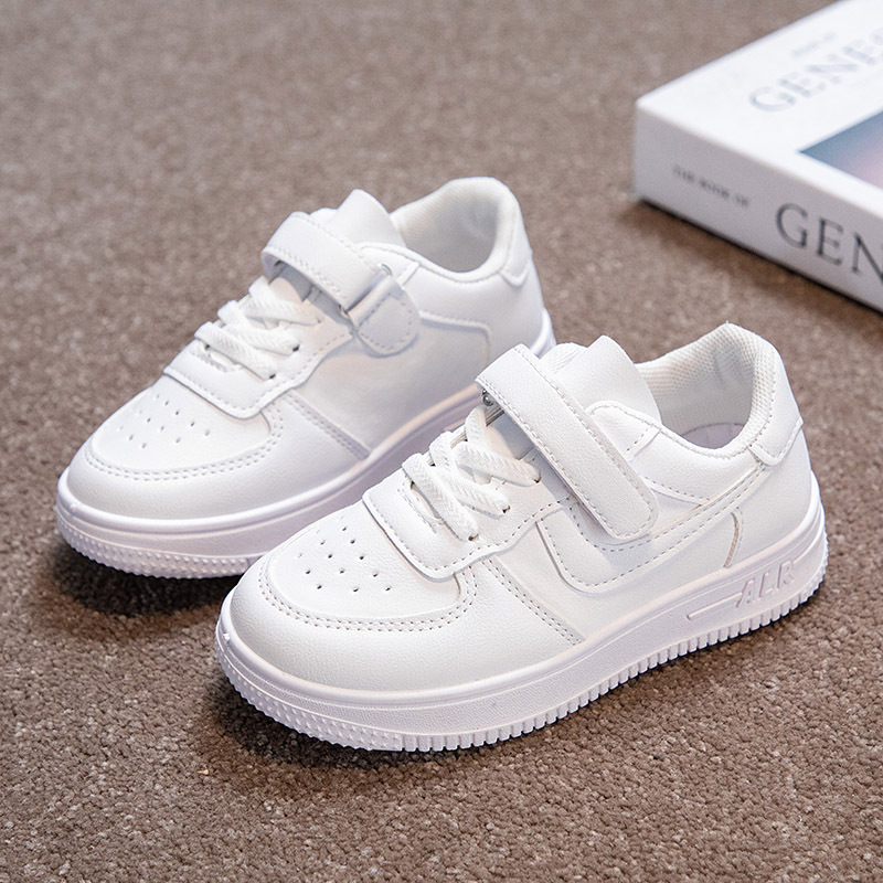 Picture of Children's White Shoes Breathable Spring and Summer General White sneaker Primary School Students' Campus Mesh Shoes Girls White Board Shoes