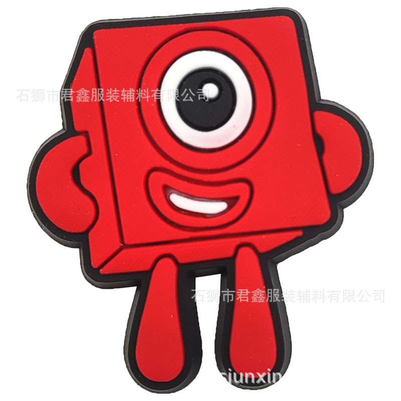 Picture of Digital Building Blocks, Shoe Flowers, Children's Clogs, Cute Accessories, Amazon Cross-Border Ready-Made Shoe Buckles, Shoe Accessories Buckles