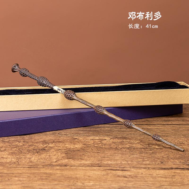 Picture of Harry Magic Wand Hermione Magic Wand Dumbledore cos Props Halloween Metal Core in stock Bare Wand