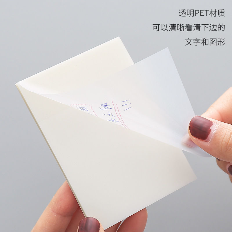 Picture of Transparent Post-it Notes Student Notes Notes Sticker Tearable Simple Notes ins Notes Nth Post-it Notes
