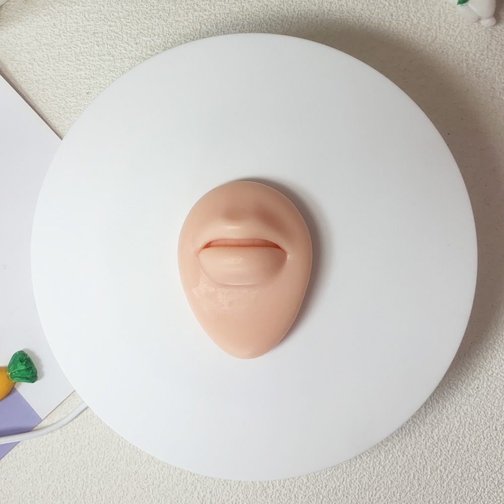 Picture of Silicone Ear Facial Features Model Nose Lip Model Training Posing Tool Nose Nail Tongue Nail Navel Nose Nail Display