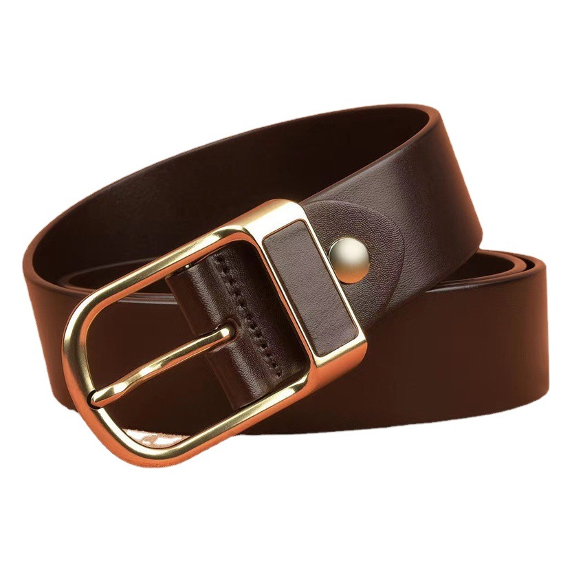 Retro pin buckle belt fashion men's business casual pants jeans belt 2022 explosions a generation of hair