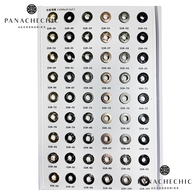 Factory supply 22*15.5*8.5 covered air eye double covered eye buckle fancy eyelet copper buttonhole