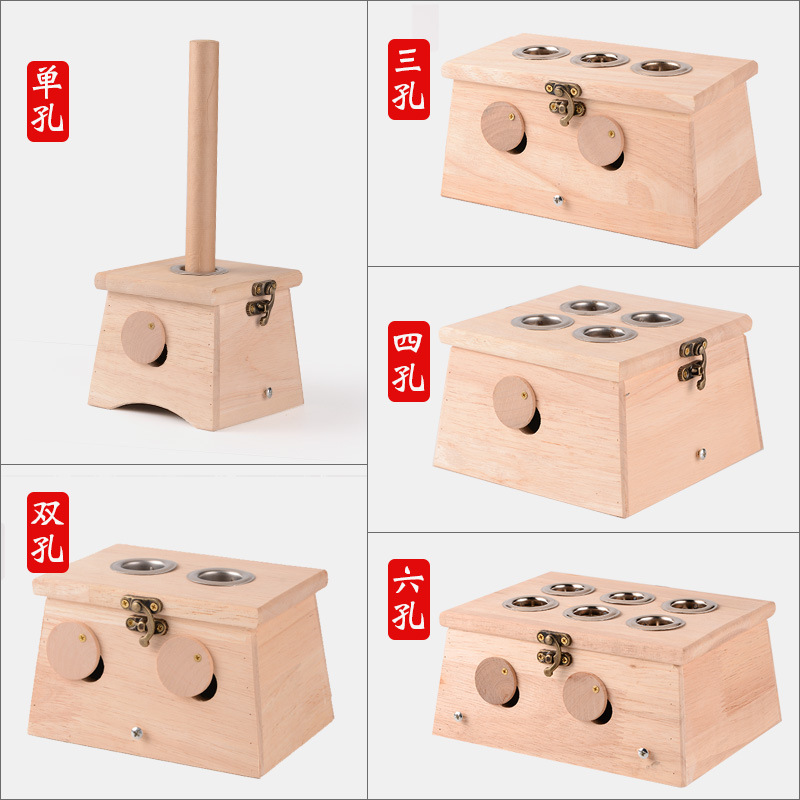 Oak moxibustion box portable moxibustion home moxa stick moxa column body waist and abdomen moxa box manufacturers wholesale moxa column moxa box