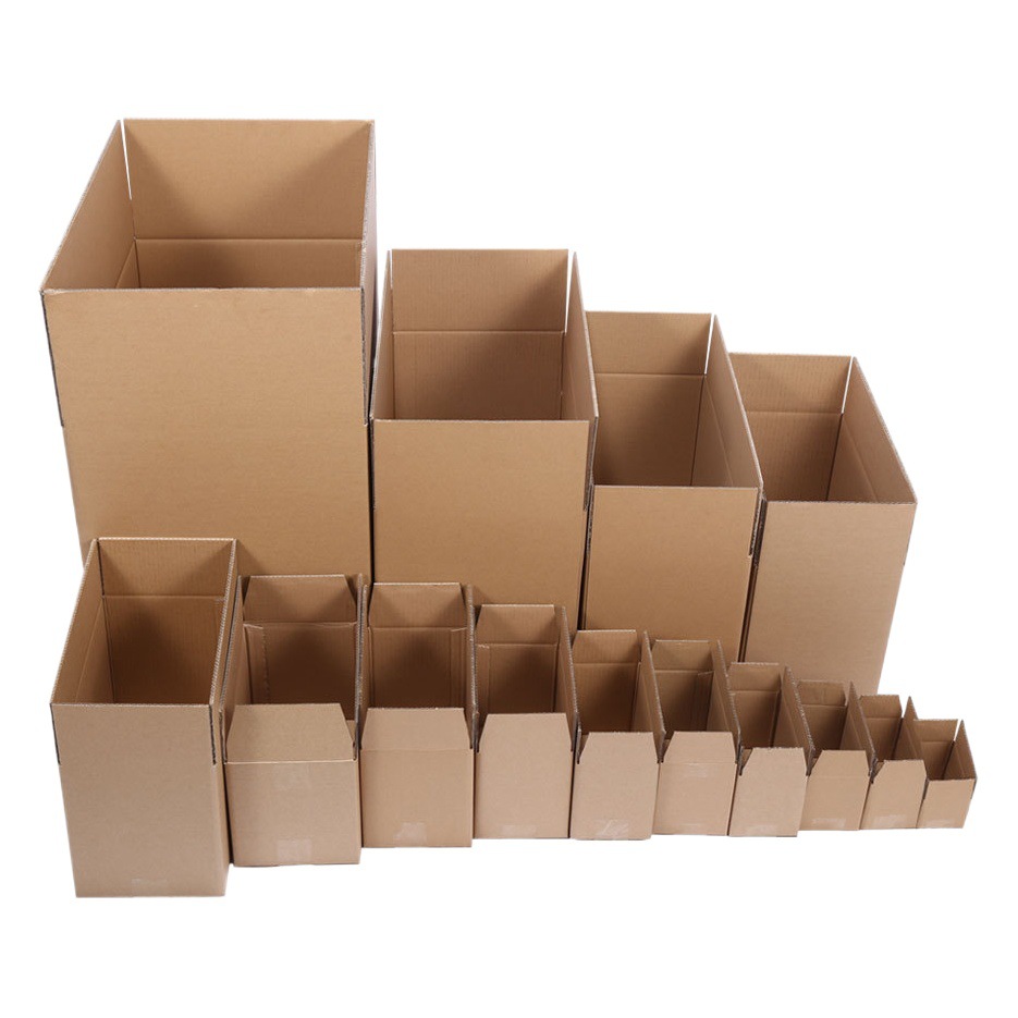Postal Box Kraft Paper Box Rectangular Express Packaging Carton Flat Box Moving Special Box Manufacturer Wholesale in Stock