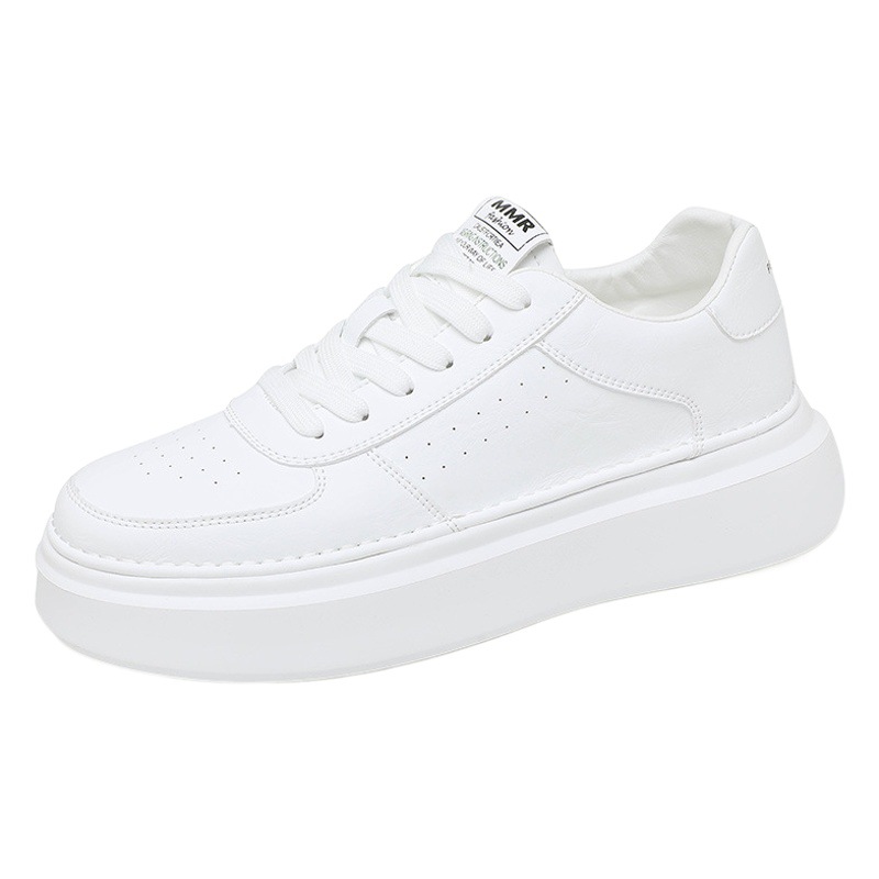 Men's Trendy Shoes, Winter Breathable 2024 New Korean Style Versatile Thick-Soled White Shoes, Men's Sports and Leisure Sneakers, Dropshipping