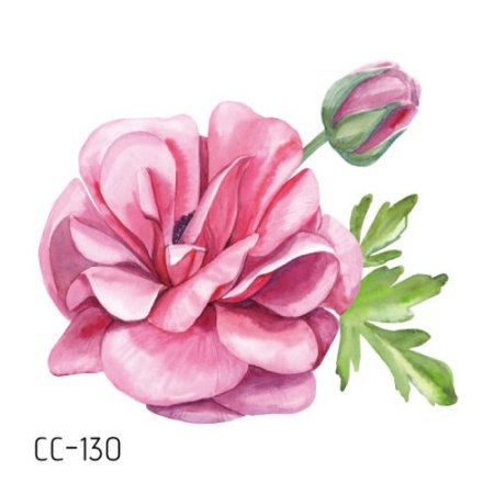Picture of New waterproof flower tattoo stickers fashion small fresh face stickers fashion Photo Studio Art Stickers