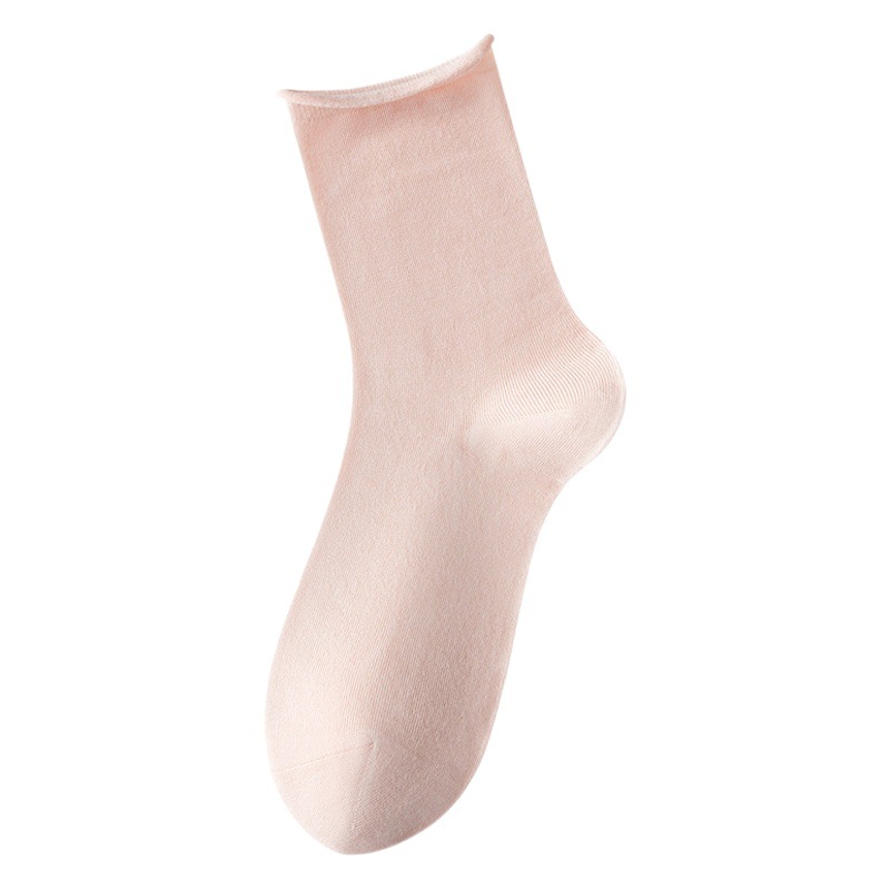 Modal socks women's pile socks ice socks natural antibacterial deodorant anti-Pilling hand-stitched mid-calf socks Zhuji socks