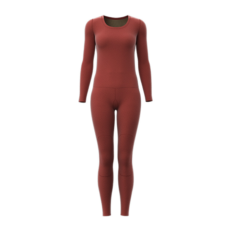 Picture of Juyitang's New Black Gold Cashmere Silk Thickeneded Autumn Clothes and Long Trousers High Elastic Round Neck Suit Thermal Intimates