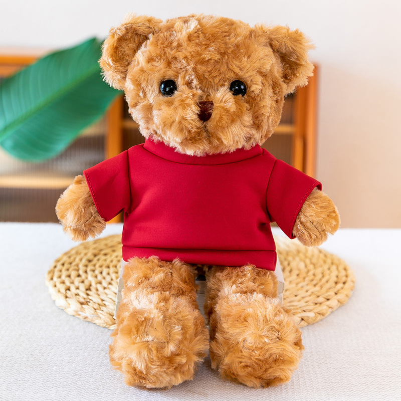 Picture of Wholesale Teddy Bear Dressing Bear Doll Stuffed Toy 4S Store Gift Printed Logo Doll Activities for Children