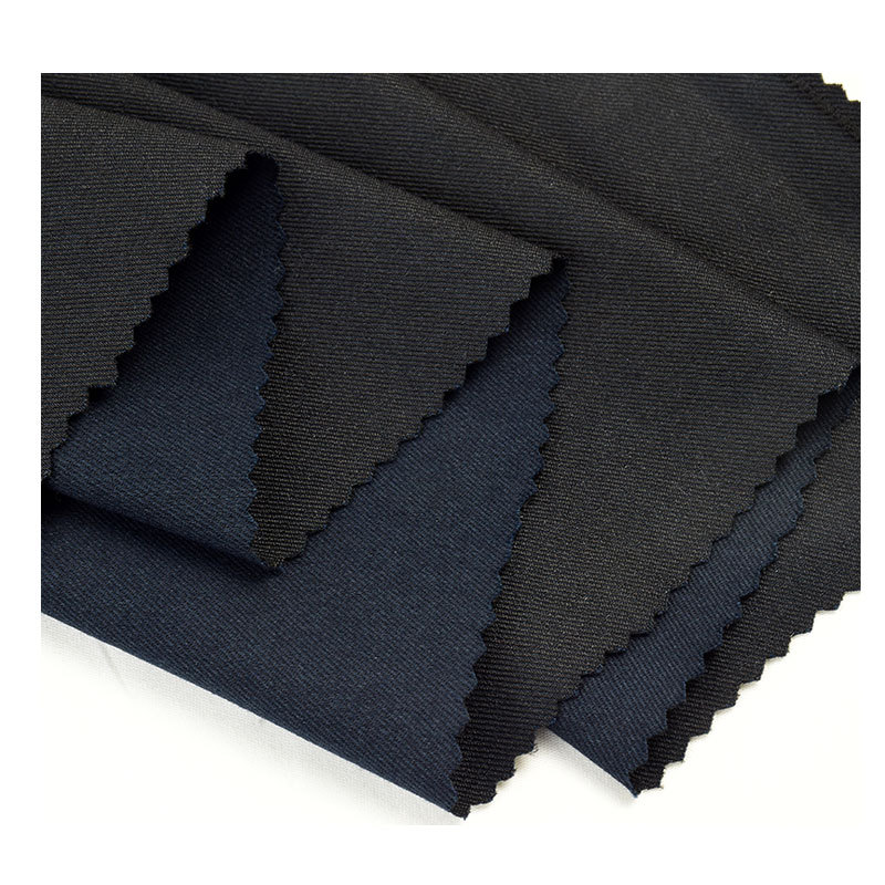 16 cotton polyester elastic yarn card black silk fabric autumn and winter tooling casual pants pants fabric