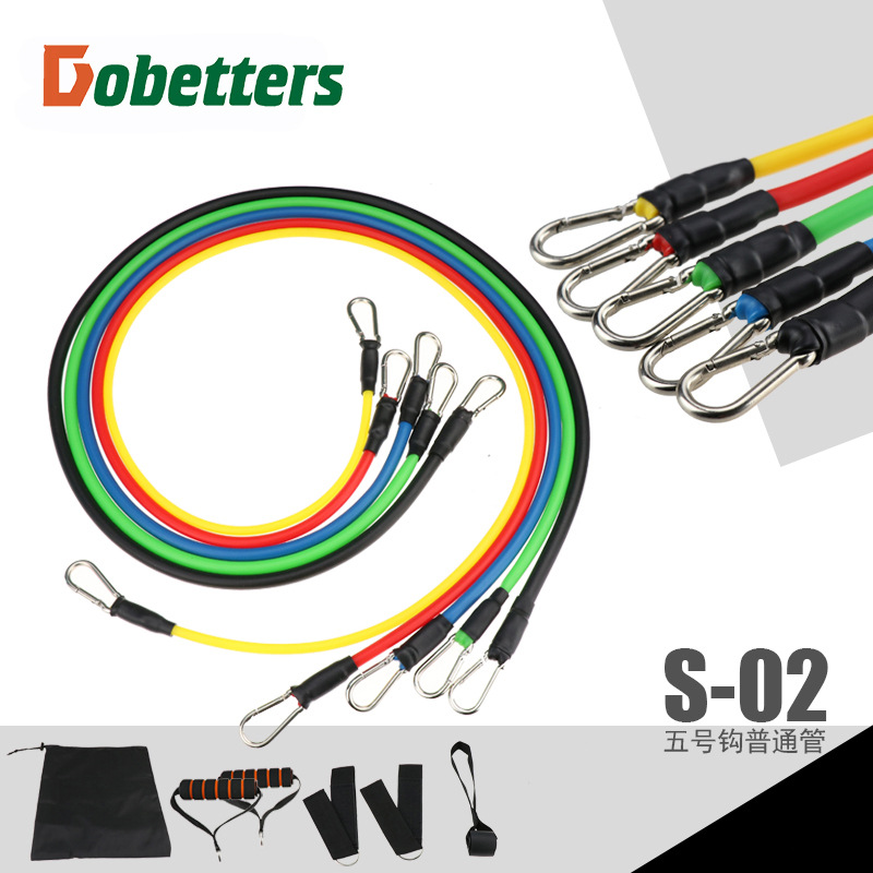 Picture of 11 piece set of tension device tension rope fitness function tension device set muscle training with elastic set Wholesale