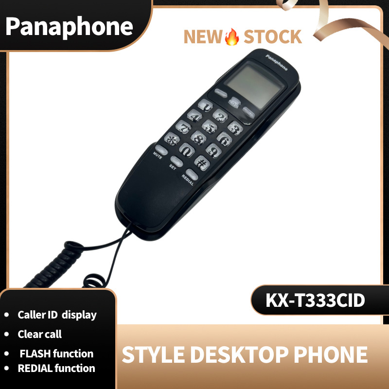 Panaphone KX-T333CID caller ID small extension telephone desk Wall dual-use cross-border supply chain