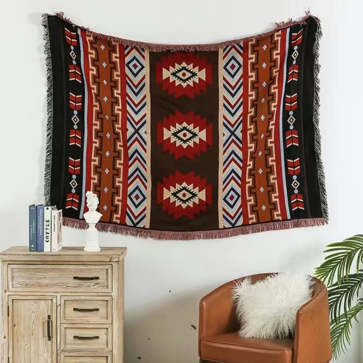 Ethnic Style Picnic Mat Ins Outdoor Mat Camping Essentials Tent Carpet Picnic Mat Folding Tablecloth