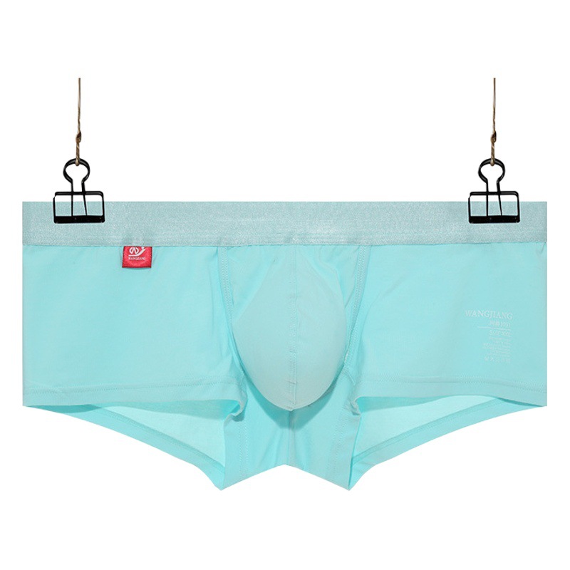 Cotton Breathable Underwear Boys Solid Color U Convex Space Bin Separate Men's Four-Corner Shorts Men's Underwear Wholesale