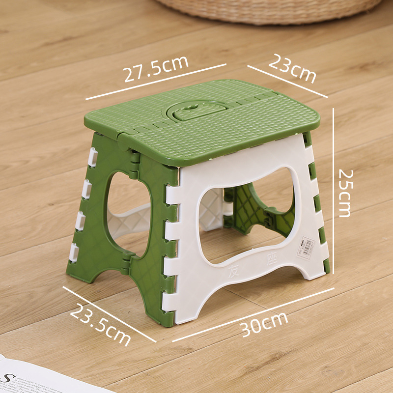 Picture of Thickened Plastic Folding Stool Portable Mini Outdoor Adult Children Chair Bench Portable Train Mazar