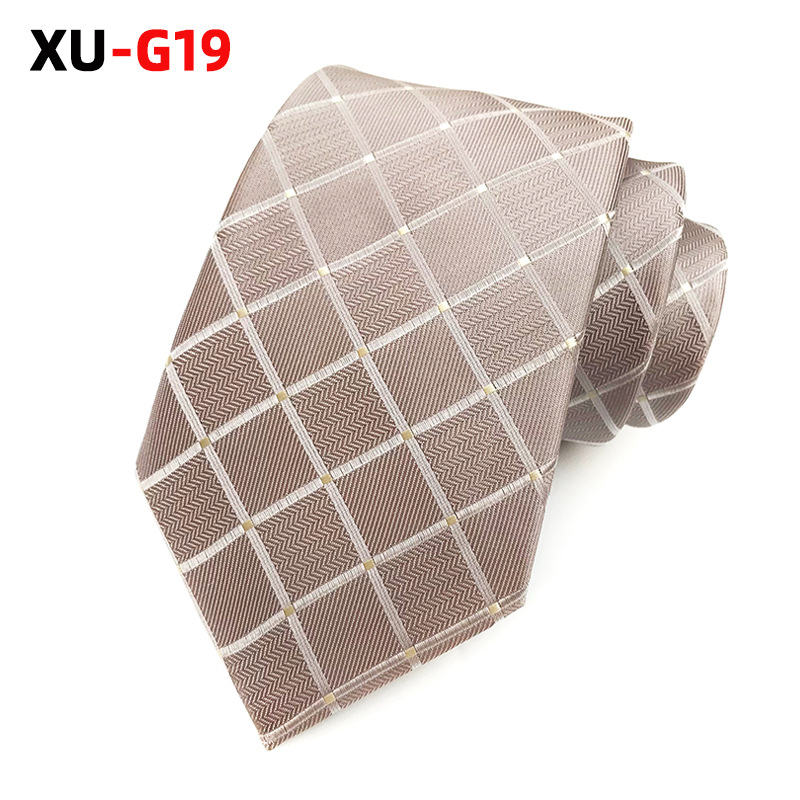 Picture of Factory Ready Supply 2025 New Polyester Jacquard Fashion Plaid Tie Formal Tie