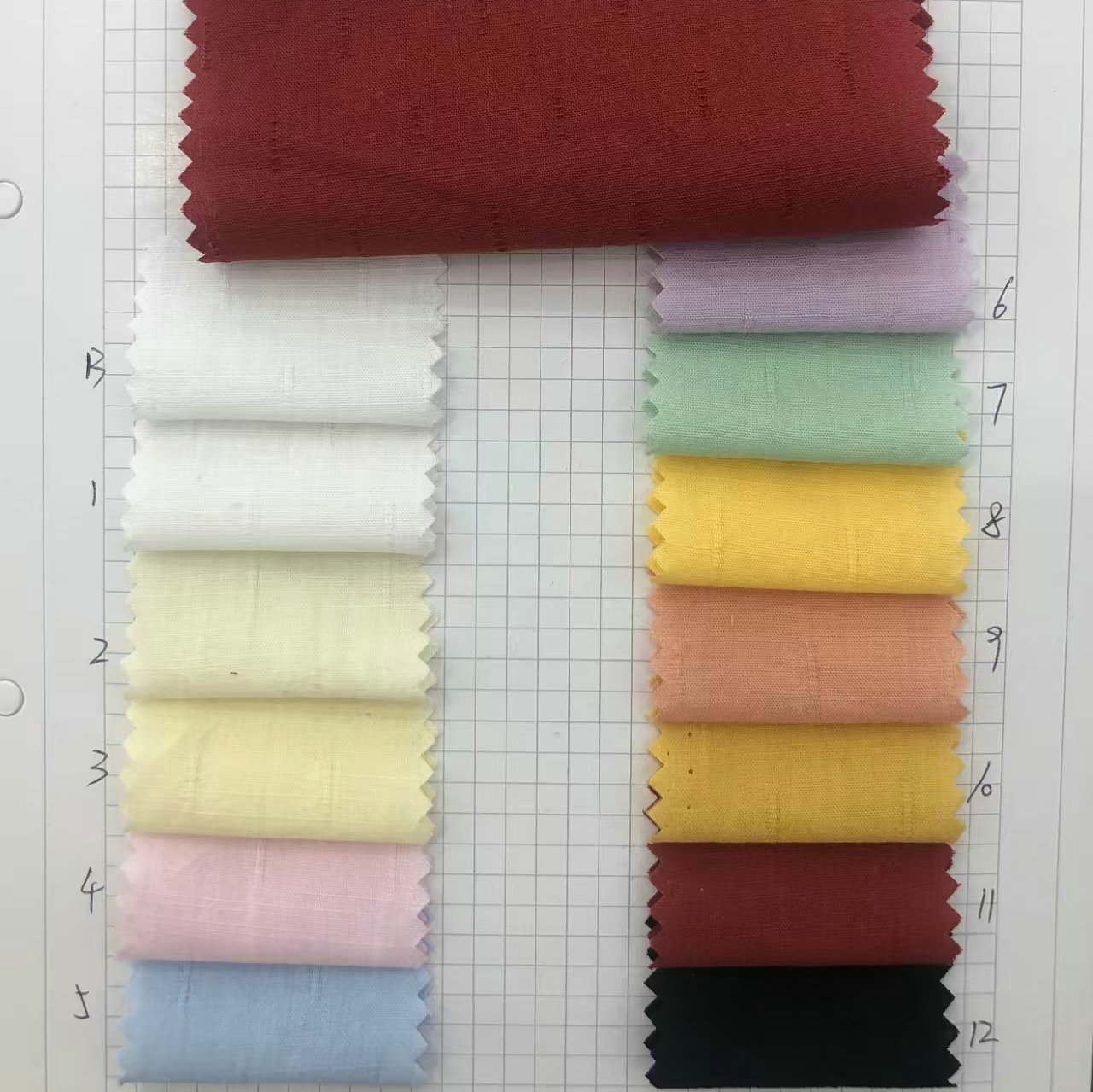 Picture of Cotton Slub Fabric Imitation Hemp Cotton Weft Slub Fabric Cotton Spider Point Slub Fabric Cotton Thick Slub Fabric
