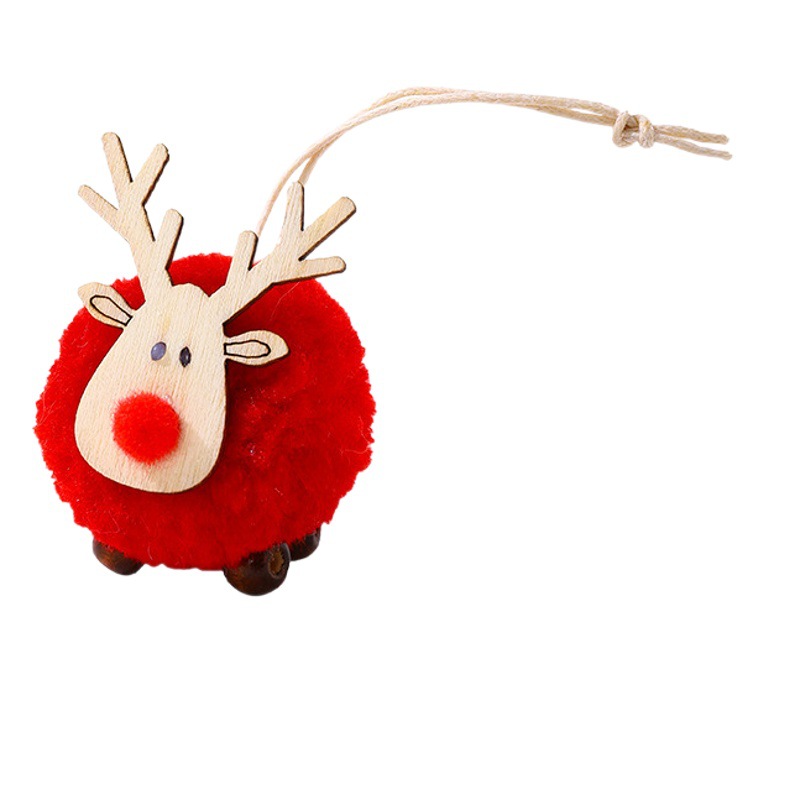 Cross-Border New Christmas Decoration Pendant Wool Felt Deer Pendant Christmas Tree Pendant Accessories Gift