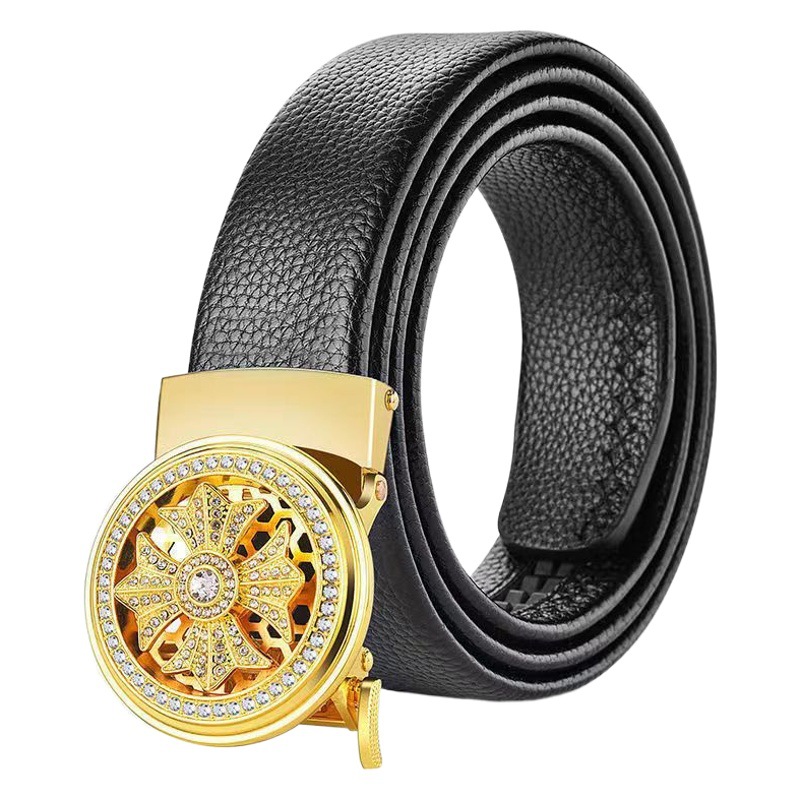 Shilairun Gift Box Belt Men's Wholesale Automatic Buckle Belt Personalized Wear-Resistant High-End Casual Business Trouser Belt