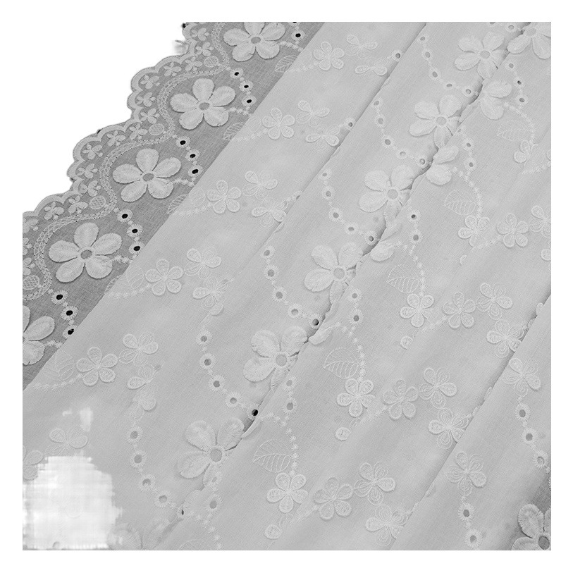 Duolong embroidery lace hollow flower butterfly spring and summer skirt clothing fabric accessories cotton accessories factory wholesale