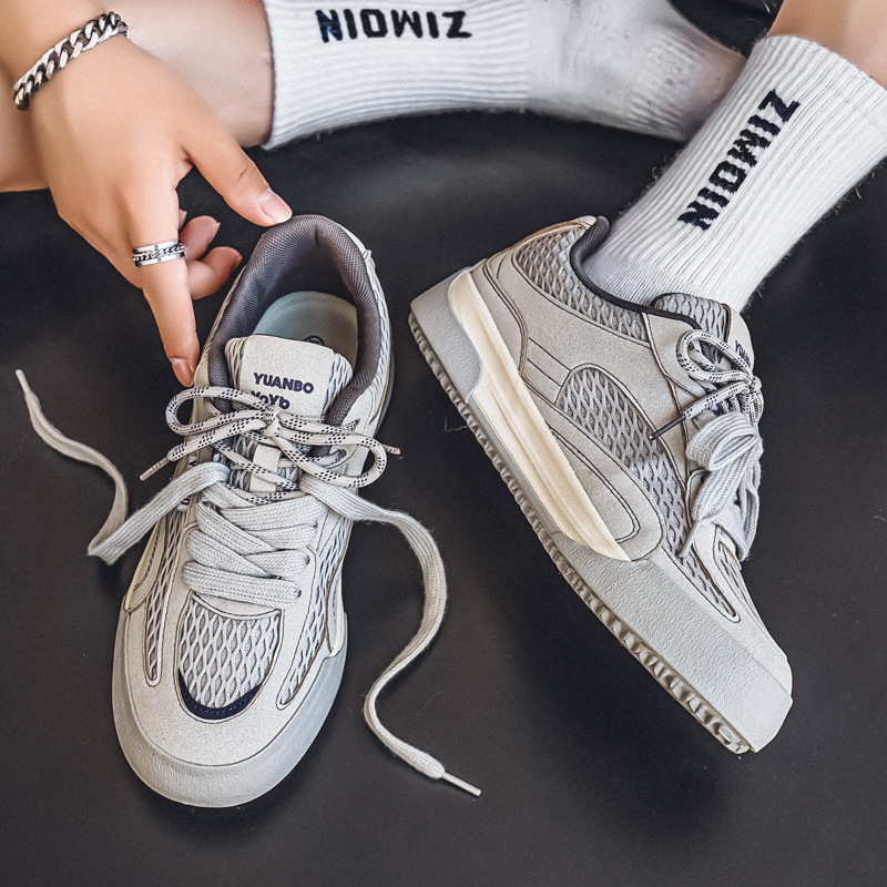 Korean Retro German Training Shoes for Men 2025 Spring New White Shoes Ins Trendy Versatile Niche Student Casual Sneakers