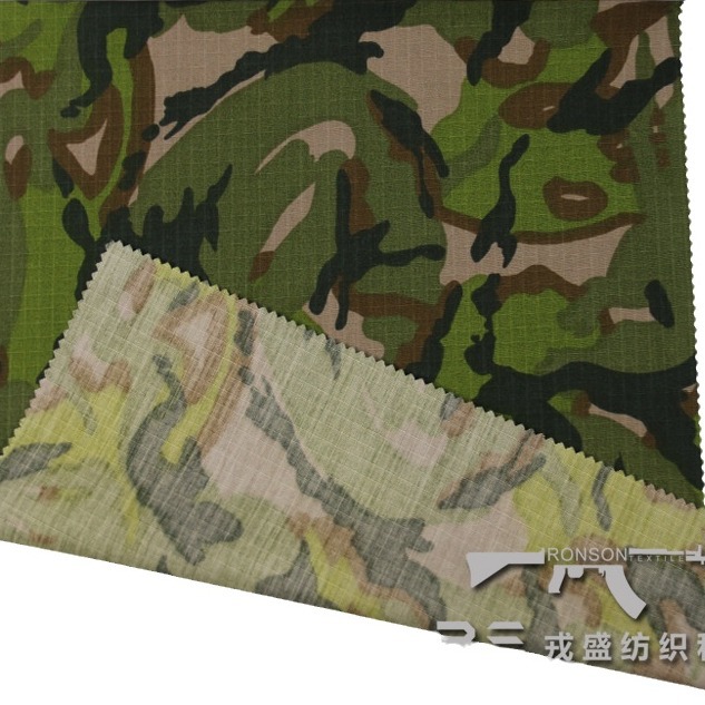 Picture of Rongsheng Camouflage: Cotton-Blend Fabric, Vietnam War Large Five-Leaf Jungle Camouflage, Waterproof, Breathable, Tear-Resistant for Outdoor Use