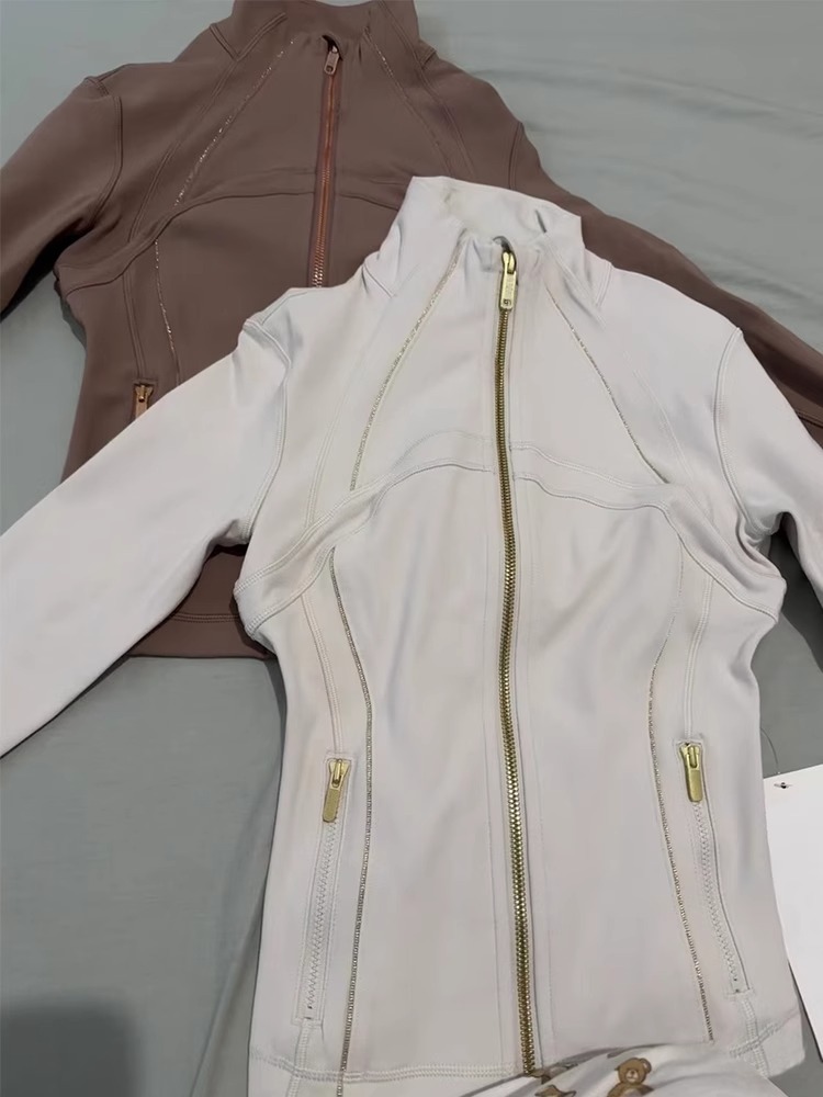 Picture of Lulu Same Style Spring and Autumn Women's Sports Jacket Yoga Clothes Top Casual Outdoor Collar Long Yoga Long Sleeve Jacket