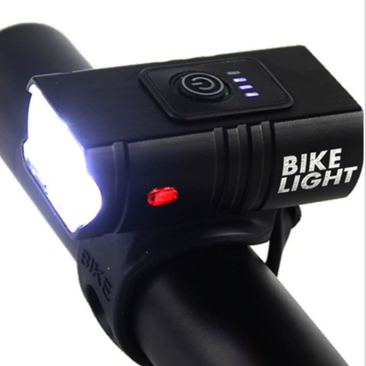 Amazon Bicycle Headlight T6 with Power Display Cross-border Car Light Near and Far Light Mountain Bike Charging Headlight