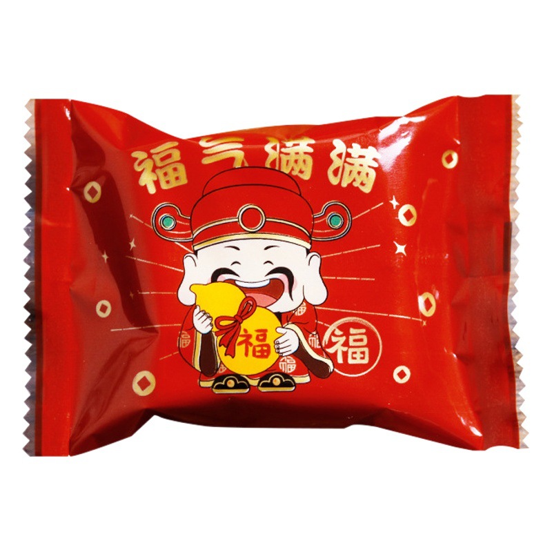 New Year Snowflake Crisp Packaging Bag Festive Year of the Snake Candy Bag Nougat Machine Sealed Bag Cookie Cookie Packaging Bag Wholesale