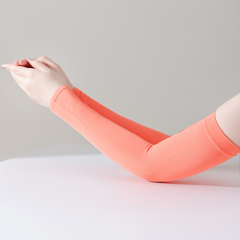 Picture of Ice Sleeves Sun Protection Sleeves for Men and Women, Ice Silk Sleeves with Customized Logo, Outdoor Cycling Anti-Uv Pure Color Ice Sleeves Arm Guards