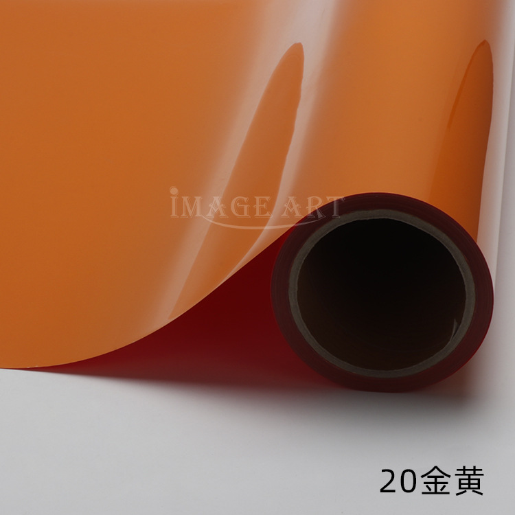 Picture of PU thermal transfer engraving film logo printing ordinary color engraving hot stamping film clothing T-shirt hot stamping film whole roll