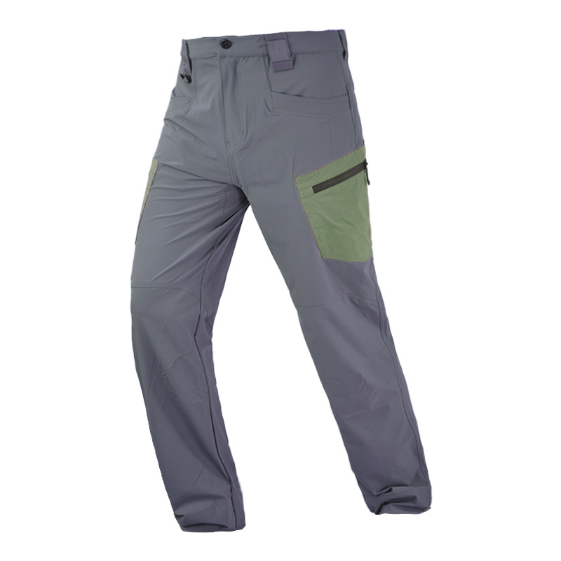 Picture of Hanye Outdoor Cutter Spliced ​​Quick-Drying Pants Summer Breathable Lightweight Quick-Drying Pants Men's Hiking Sports Mountaineering Pants