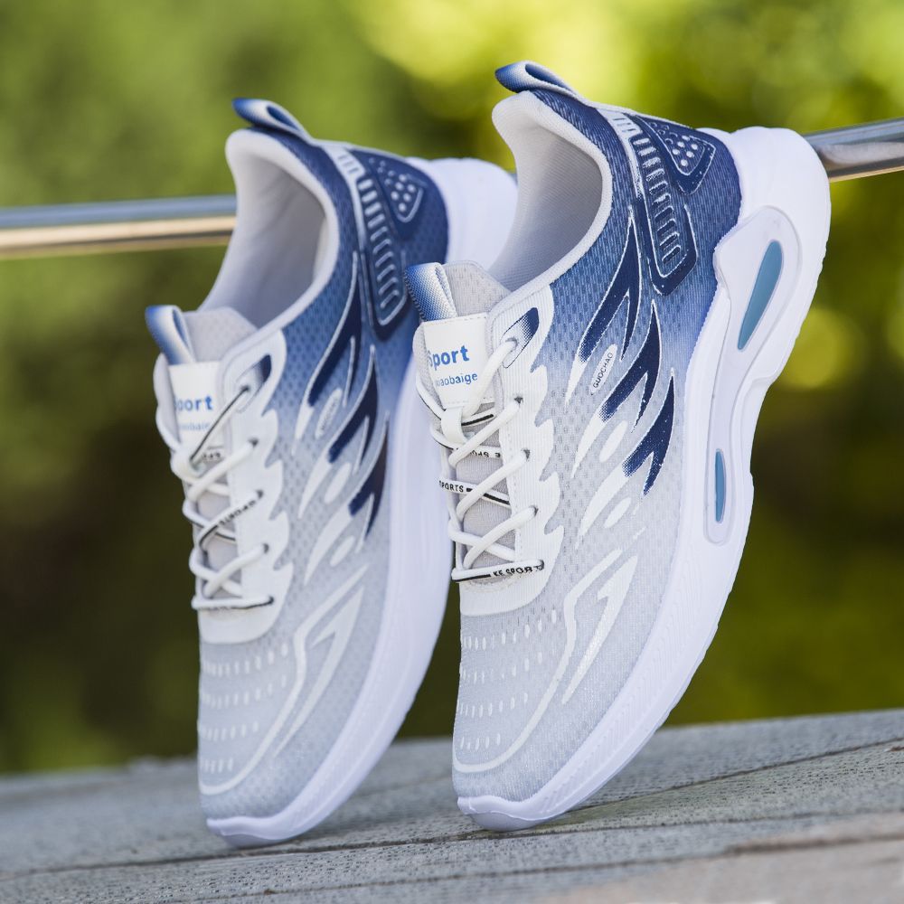 Picture of Autumn Men's Shoes 2025 New Fashion Trendy Fly-Knit Breathable Sports Casual Shoes Student Soft-Soled Comfortable Running Shoes