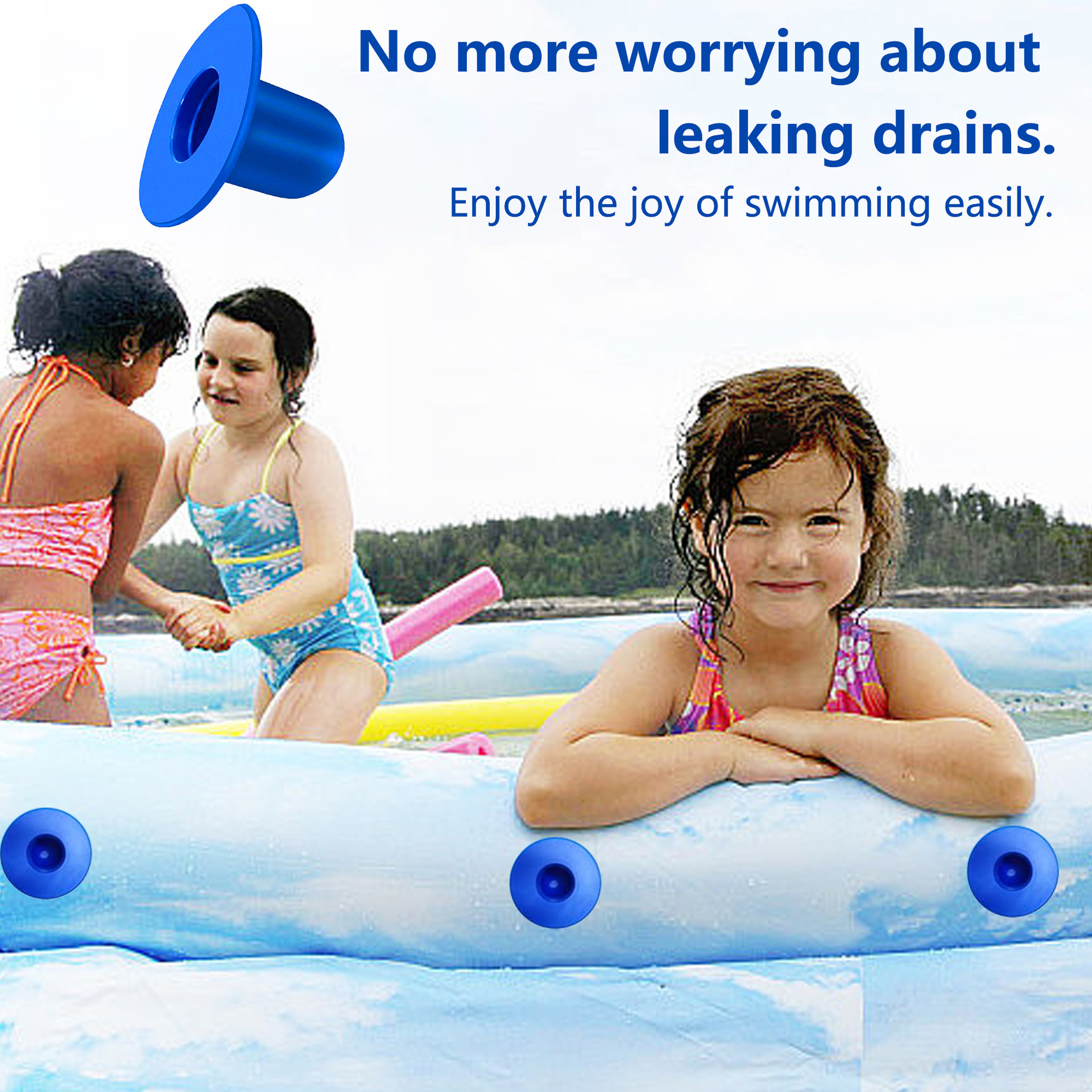 Picture of Amazon's Best-Selling Intex Swimming Pool Accessories Soft Leather Plug Tube Rack Pool Wall Valve Filter Plug Black