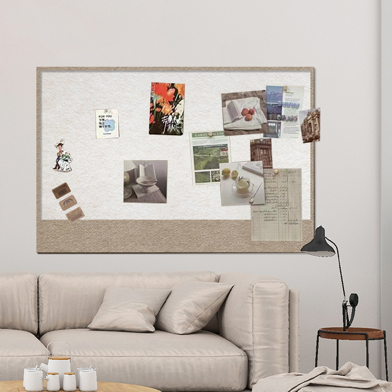 Color felt board self-adhesive kindergarten work display cork felt message board photo wall decoration anti-collision wall stickers