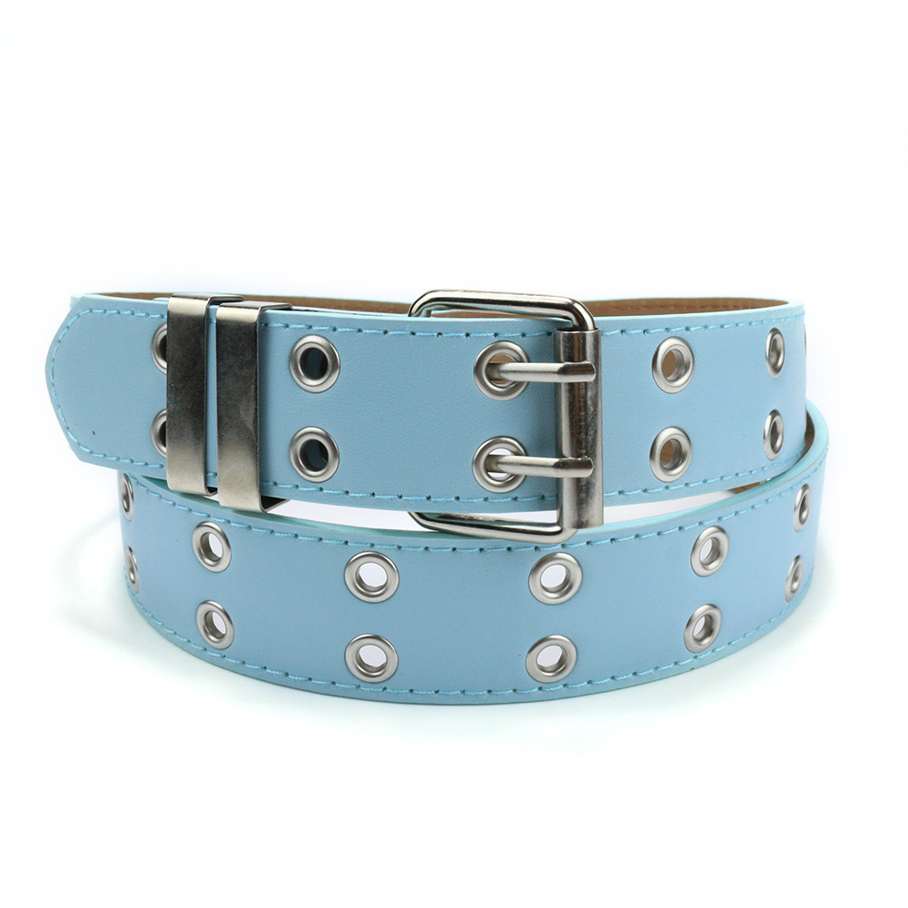 Picture of Cross-border punk belt women's decorative all-match y2k niche design pink chain jeans with eye belt
