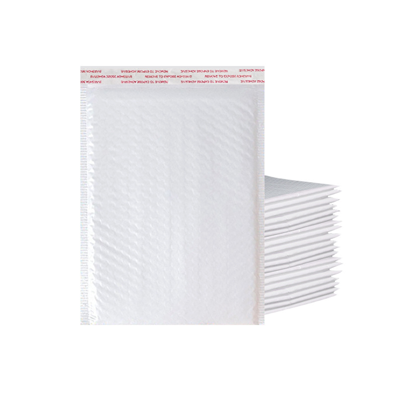 Picture of White Pearlescent Film Bubble Bag Self-Adhesive Bag Packaging Bag Jewelry Packaging Bubble Envelope Bag Wholesale Foam Express Bag