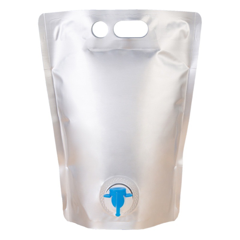Food Grade Aluminum Foil Spout Bag Customized Disposable Large Diameter Self-Standing Beverage Packaging Bag with Color Printing Pattern Logo