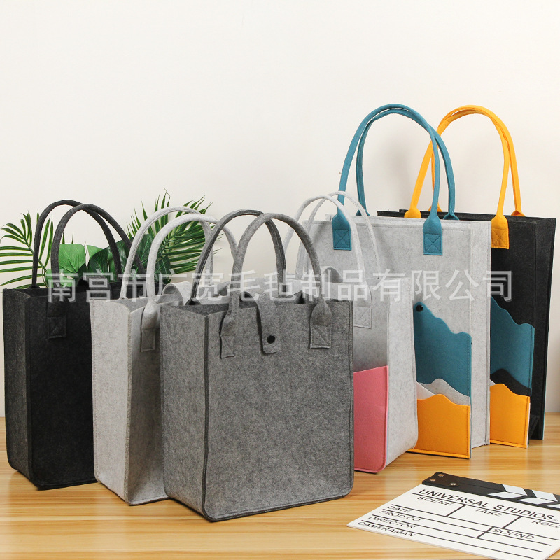 [Felt Tote Bag] 2025 New Year of the Snake Felt Bag Souvenir Gift Bag Felt Tote Bag Gift Bag Handmade