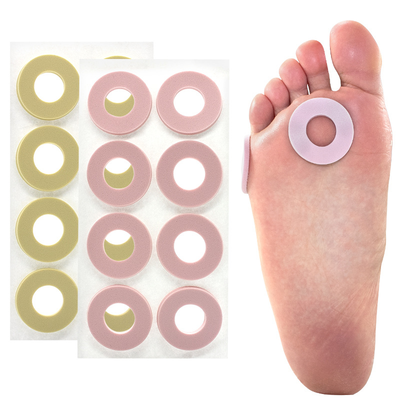 Foot Sticker Foot Callus Sticker Foot Sticker Large Round Latex Foam Chicken Eye Sticker Meat Sticker Anti-Pain Anti-Wear Protective Sticker