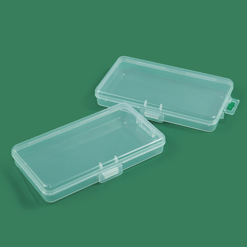 Transparent Pp Plastic Box Rectangular Parts Stationery Storage Box Small Hardware Tool Accessories Box Fishing Gear Packaging Box