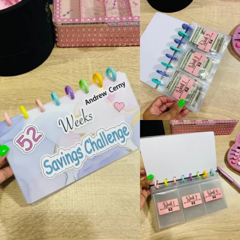 Savings Binder 52 Week Savings Challenge 52 weeks saving Challenge Binder
