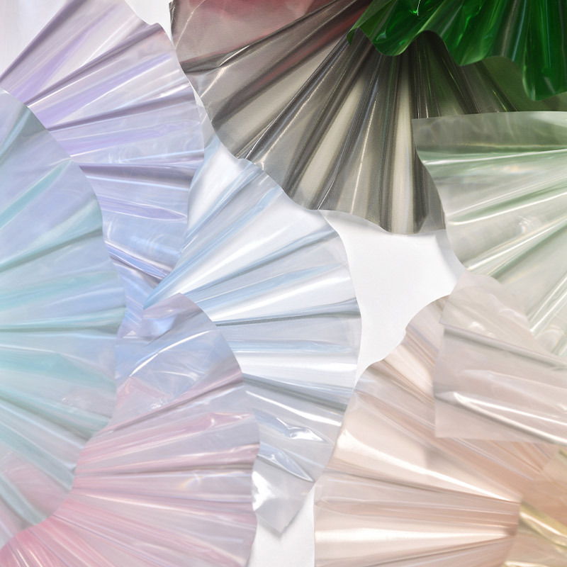 Tanabata Valentine's Day Lining Flash Glass Glure Wrapping Paper Flower Puff Pleated Paper Floriculture Flower Packaging Materials
